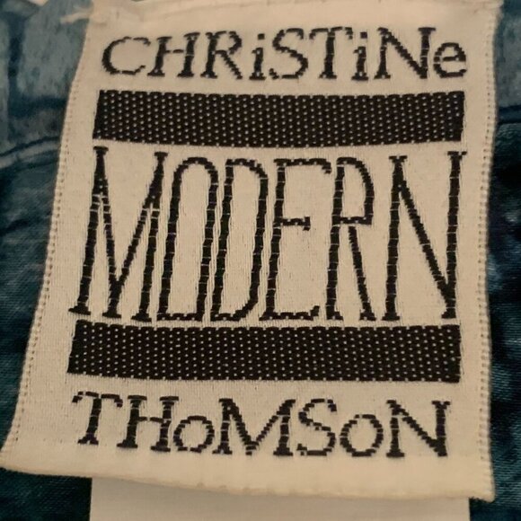 NWT Christine Thomson Modern Quilted Shirt Jacket Dark Teal Plus Size 2X - Picture 15 of 16